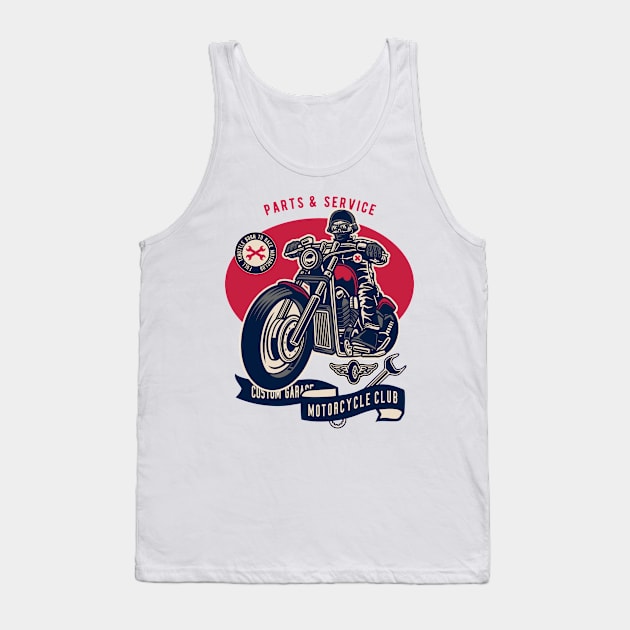 Motorbike Tank Top by ShirtyLife